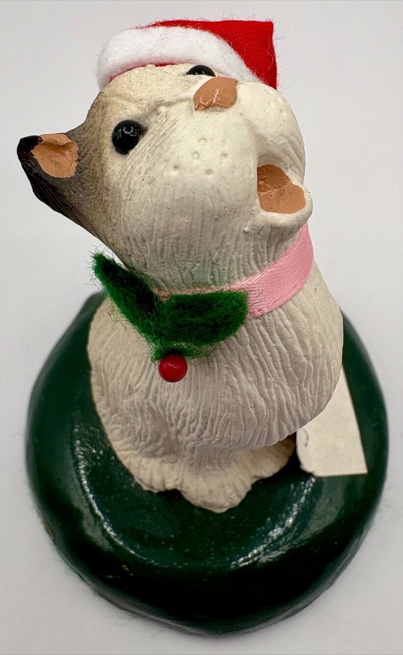 Byers Choice The Carolers Cat with Santa Hat Dated 2000